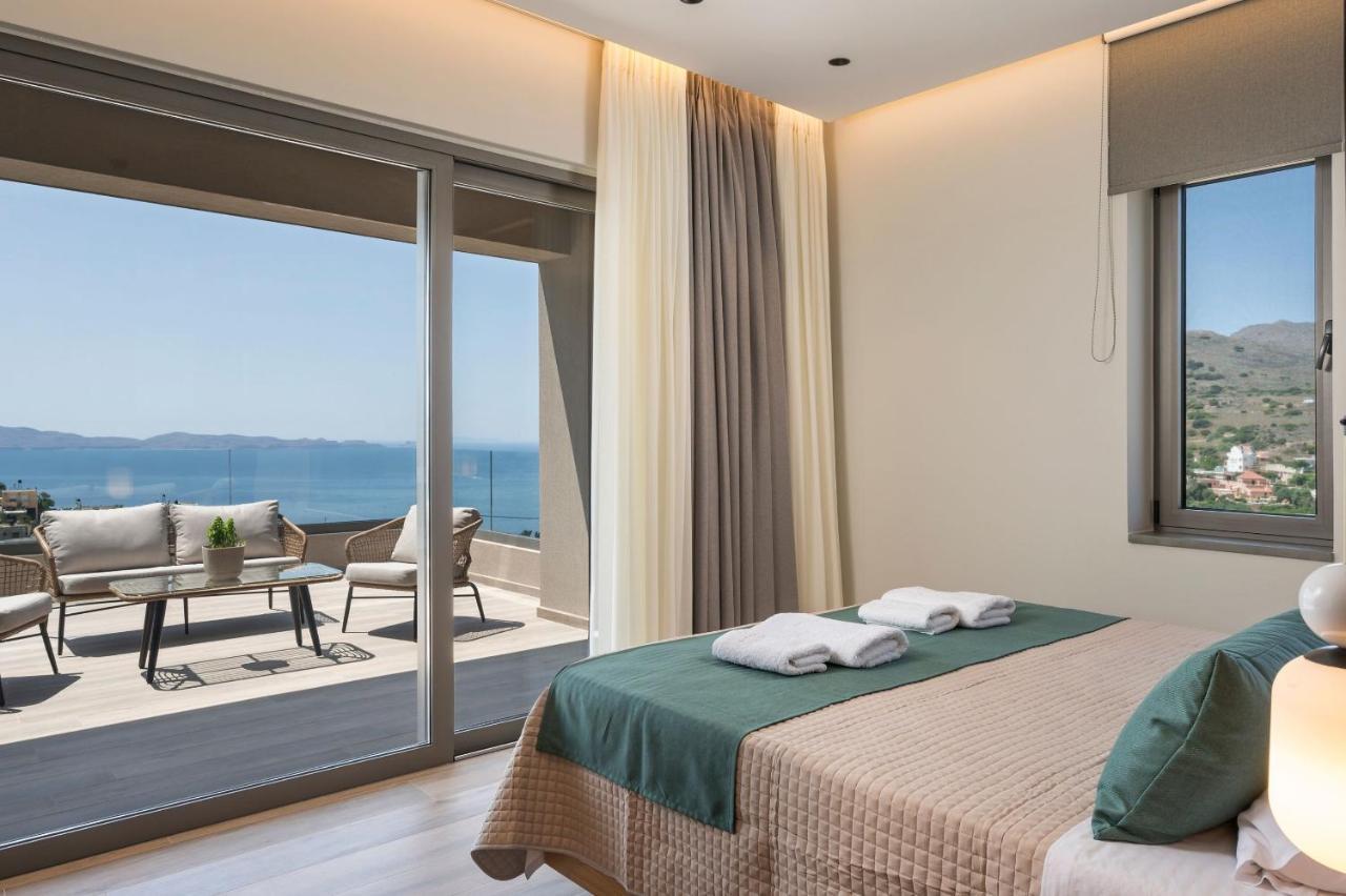 Villa Ekphrasis With Sea View And Jacuzzi Ravdhoúkha エクステリア 写真