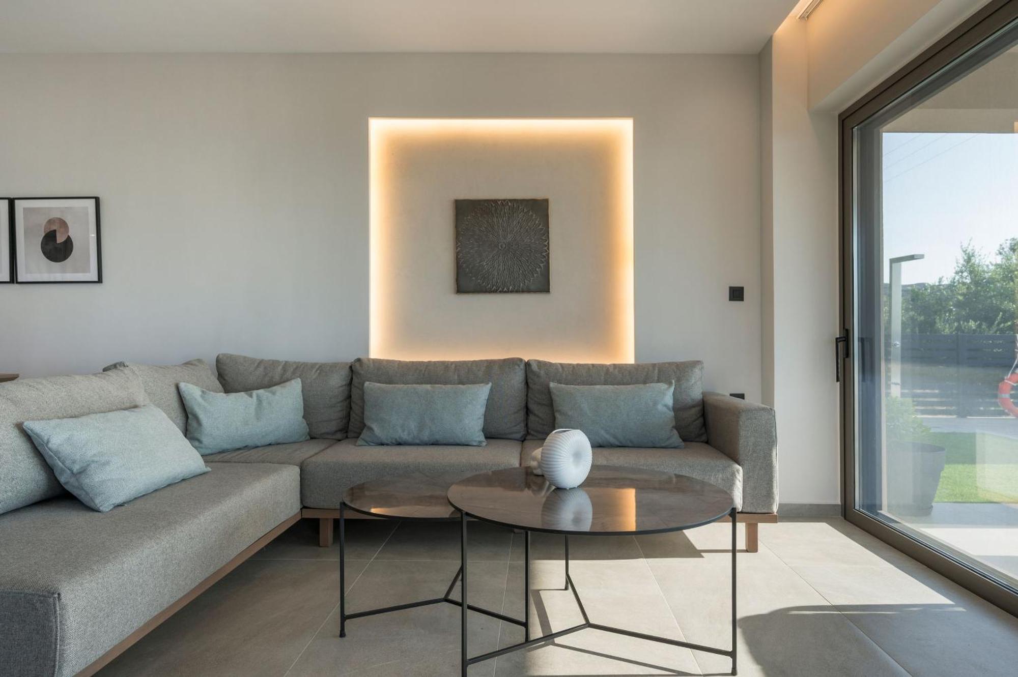 Villa Ekphrasis With Sea View And Jacuzzi Ravdhoúkha エクステリア 写真